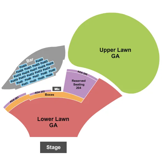 Moody Amphitheater Seating Chart